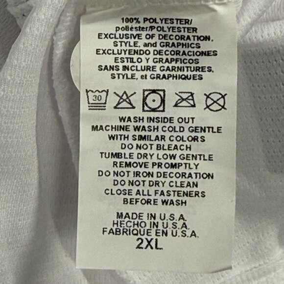 Majestic Nationals Jordan Zimmermann Baseball Jersey Womens 2XL World Series NWT - Picture 6 of 9